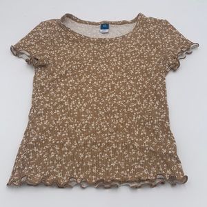 Girls size medium fitted Old Navy ribbed T-shirt